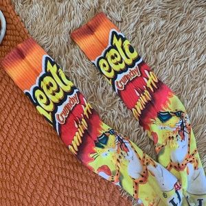 Flaming hot Cheetos socks